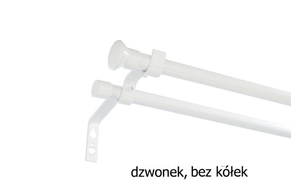 Karnisz Metalowy FI 16 PRO Podwójny bez kółek 6 kolorów - obrazek 19