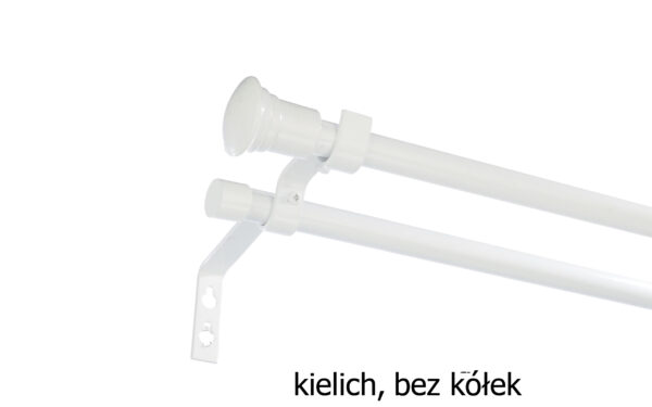 Karnisz Metalowy FI 16 PRO Podwójny bez kółek 6 kolorów - obrazek 18
