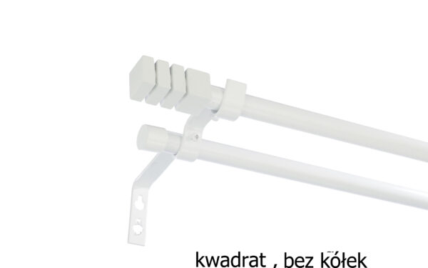 Karnisz Metalowy FI 16 PRO Podwójny bez kółek 6 kolorów - obrazek 20