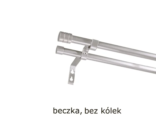 Karnisz Metalowy FI 16 PRO Podwójny bez kółek 6 kolorów - obrazek 28