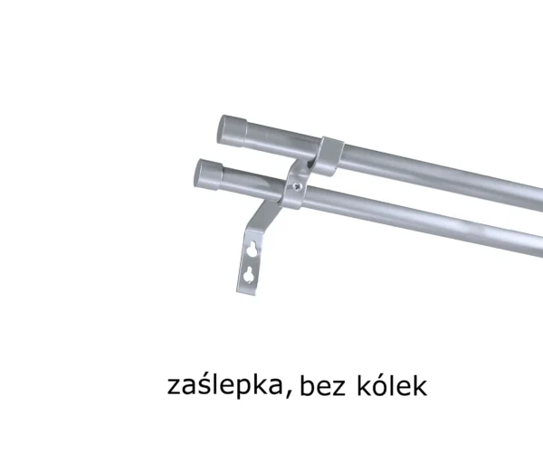 Karnisz Metalowy FI 16 PRO Podwójny bez kółek 6 kolorów - obrazek 22