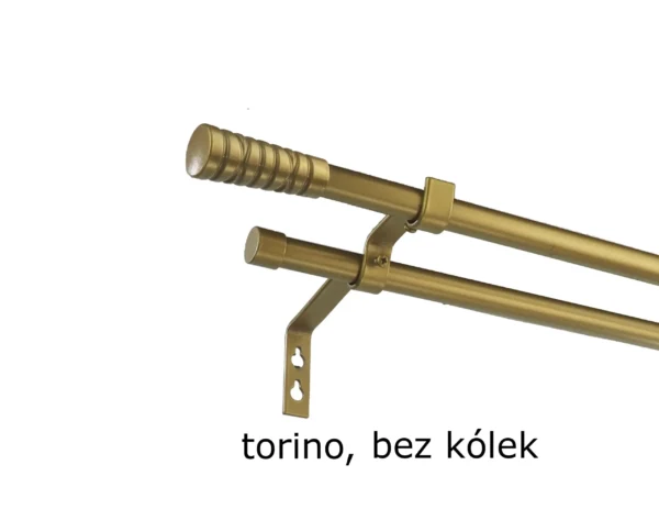 Karnisz Metalowy FI 16 PRO Podwójny bez kółek 6 kolorów - obrazek 6
