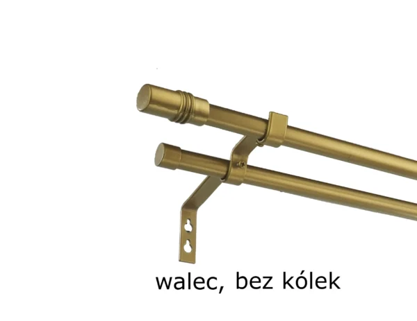 Karnisz Metalowy FI 16 PRO Podwójny bez kółek 6 kolorów - obrazek 10