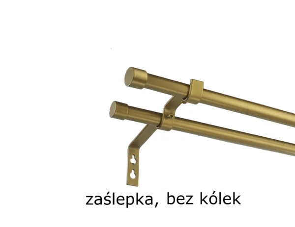 Karnisz Metalowy FI 16 PRO Podwójny bez kółek 6 kolorów - obrazek 8