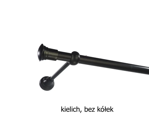Karnisz Metalowy FI 16 Pojedynczy bez kółek 7 kolorów - obrazek 10