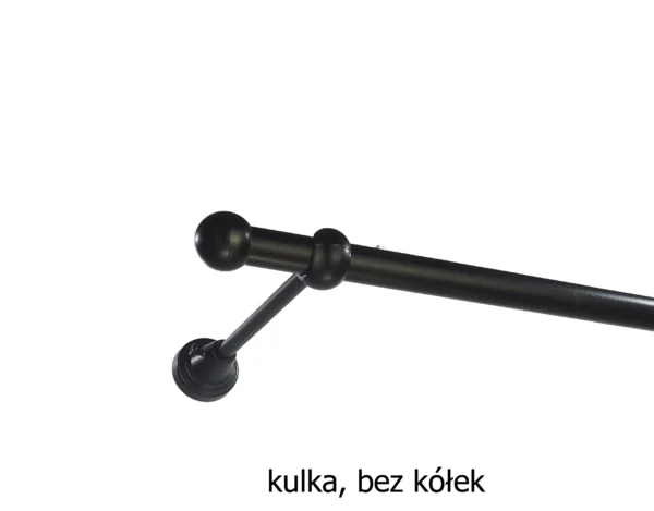 Karnisz Metalowy FI 16 Pojedynczy bez kółek 7 kolorów - obrazek 9