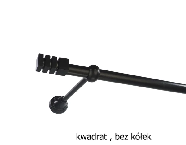 Karnisz Metalowy FI 16 Pojedynczy bez kółek 7 kolorów - obrazek 8