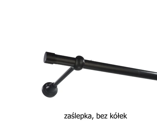 Karnisz Metalowy FI 16 Pojedynczy bez kółek 7 kolorów - obrazek 2