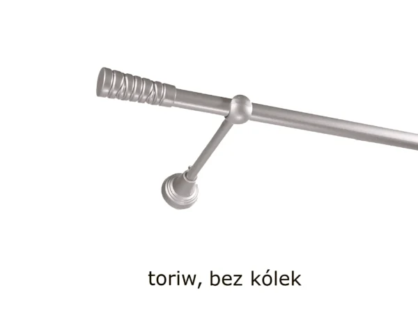 Karnisz Metalowy FI 16 Pojedynczy bez kółek 7 kolorów - obrazek 30