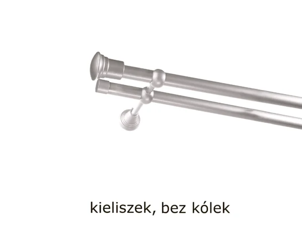Karnisz Metalowy FI 16 Podwójny bez kółek 7 kolorów - obrazek 33