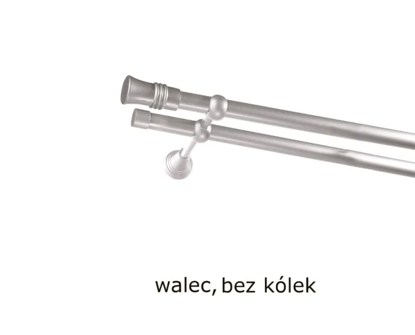 Karnisz Metalowy FI 16 Podwójny bez kółek 7 kolorów - obrazek 37