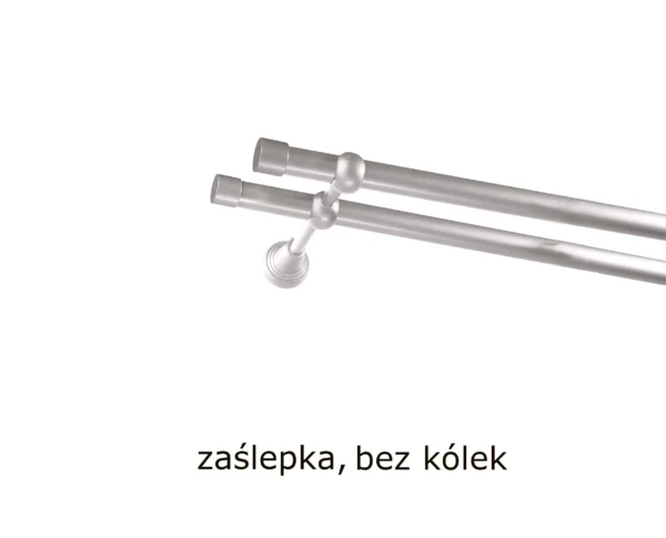 Karnisz Metalowy FI 16 Podwójny bez kółek 7 kolorów - obrazek 38