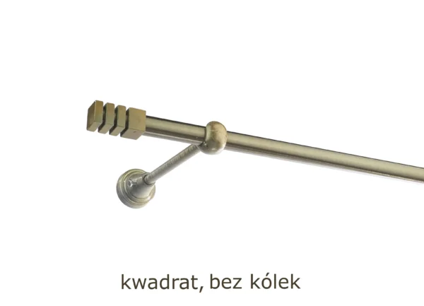 Karnisz Metalowy FI 16 Pojedynczy bez kółek 7 kolorów - obrazek 33