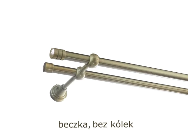 Karnisz Metalowy FI 16 Podwójny bez kółek 7 kolorów - obrazek 40