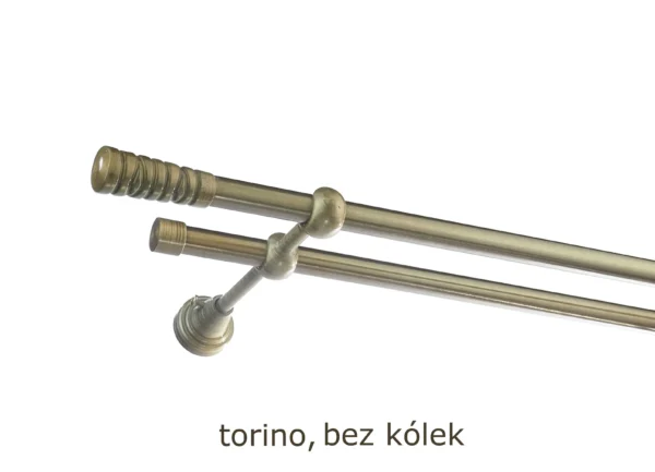Karnisz Metalowy FI 16 Podwójny bez kółek 7 kolorów - obrazek 44