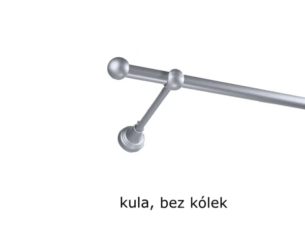 Karnisz Metalowy FI 16 Pojedynczy bez kółek 7 kolorów - obrazek 19