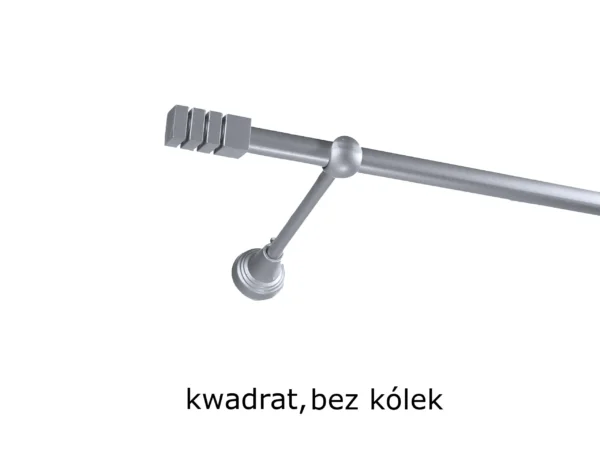 Karnisz Metalowy FI 16 Pojedynczy bez kółek 7 kolorów - obrazek 21