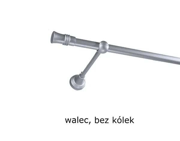 Karnisz Metalowy FI 16 Pojedynczy bez kółek 7 kolorów - obrazek 18