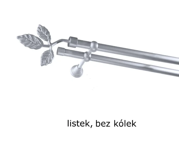 Karnisz Metalowy FI 16 Podwójny bez kółek 7 kolorów - obrazek 21