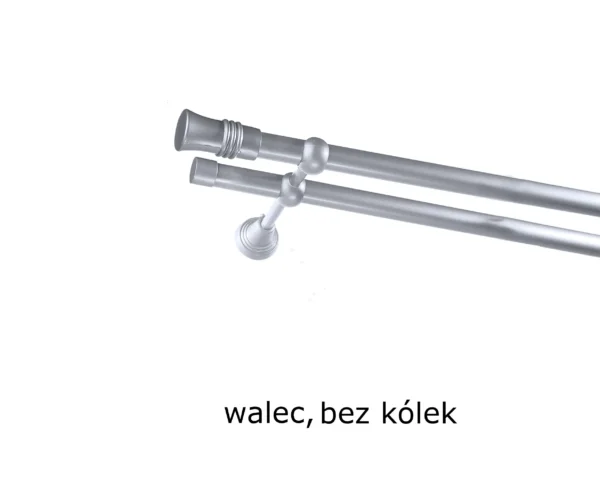 Karnisz Metalowy FI 16 Podwójny bez kółek 7 kolorów - obrazek 19