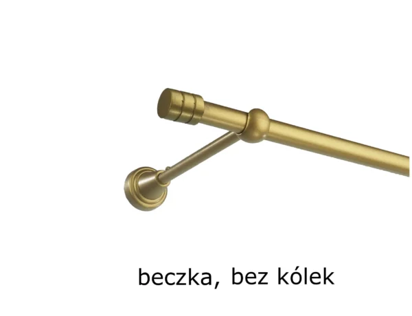 Karnisz Metalowy FI 16 Pojedynczy bez kółek 7 kolorów - obrazek 25