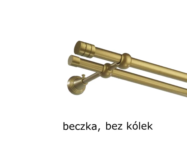 Karnisz Metalowy FI 16 Podwójny bez kółek 7 kolorów - obrazek 26
