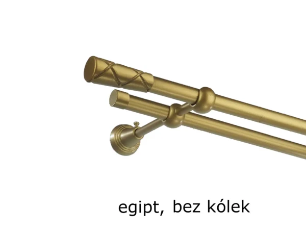 Karnisz Metalowy FI 16 Podwójny bez kółek 7 kolorów - obrazek 27