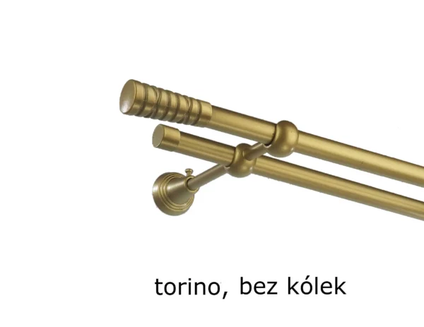 Karnisz Metalowy FI 16 Podwójny bez kółek 7 kolorów - obrazek 32
