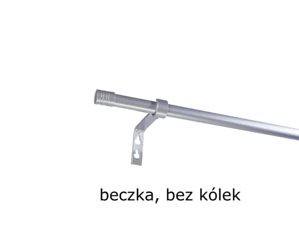 Karnisz Metalowy FI 19 Pojedynczy PRO bez kółek 6 kolorów do wyboru - obrazek 4