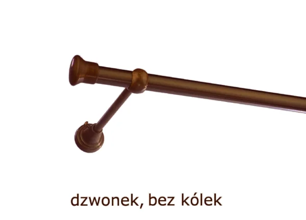 Karnisz Metalowy FI 19 Pojedynczy bez kółek 10 kolorów - obrazek 26