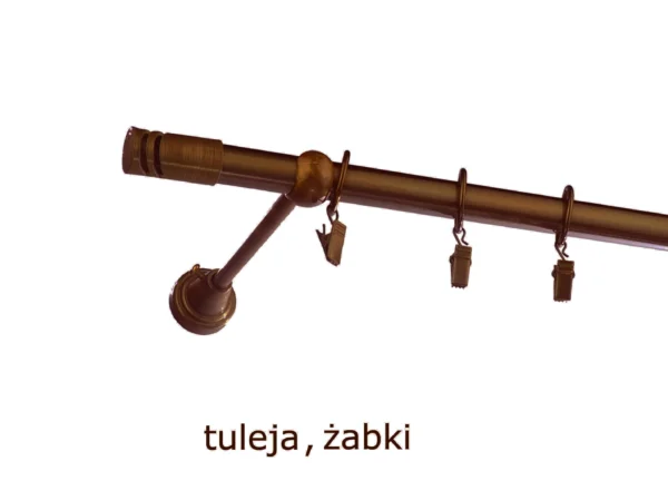 Karnisz Metalowy FI 19 Pojedynczy standard 10 kolorów - obrazek 44
