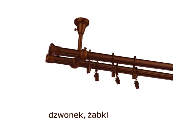 Karnisz Metalowy FI 19 Pojedynczy standard 10 kolorów - obrazek 13