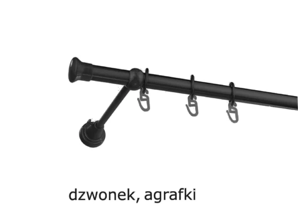 Karnisz Metalowy FI 19 Pojedynczy standard 10 kolorów - obrazek 6