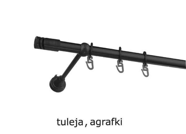 Karnisz Metalowy FI 19 Pojedynczy standard 10 kolorów - obrazek 11
