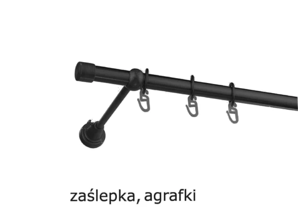 Karnisz Metalowy FI 19 Pojedynczy standard 10 kolorów - obrazek 12