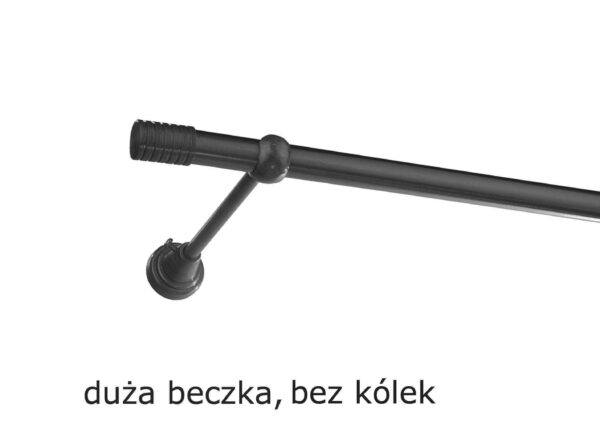 Karnisz Metalowy FI 19 Pojedynczy bez kółek 10 kolorów - obrazek 28