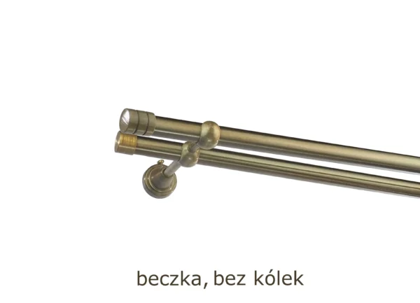 Karnisz Metalowy FI 19 Podwójny bez kółek 10 kolorów - obrazek 36