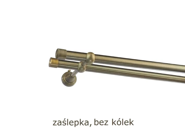 Karnisz Metalowy FI 19 Podwójny bez kółek 10 kolorów - obrazek 37