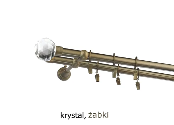 Karnisz Metalowy FI 19 Podwójny 10 kolorów do wyboru - obrazek 43
