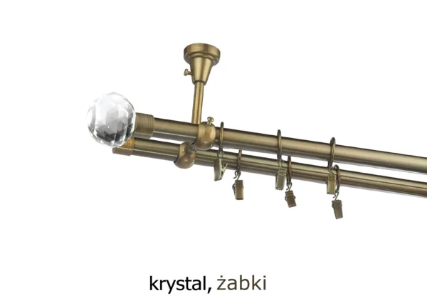 Karnisz Metalowy FI 19 Podwójny Sufitowy 10 kolorów do wyboru - obrazek 48