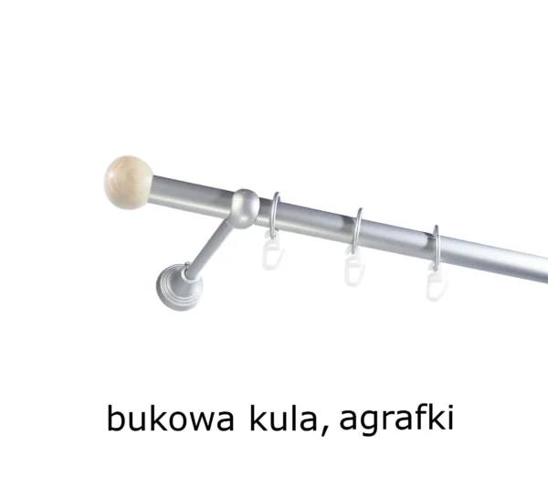 Karnisz Metalowy FI 19 Pojedynczy standard 10 kolorów - obrazek 24