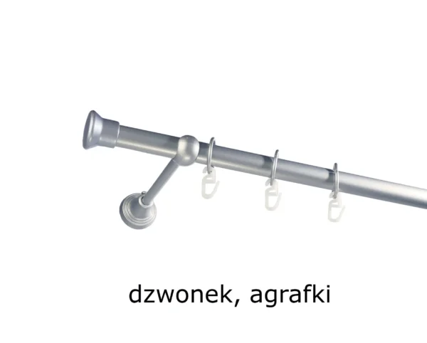 Karnisz Metalowy FI 19 Pojedynczy standard 10 kolorów - obrazek 23