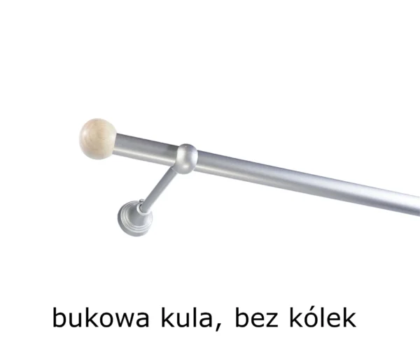Karnisz Metalowy FI 19 Pojedynczy bez kółek 10 kolorów - obrazek 14