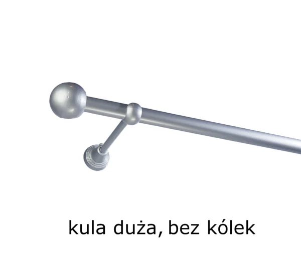 Karnisz Metalowy FI 19 Pojedynczy bez kółek 10 kolorów - obrazek 8