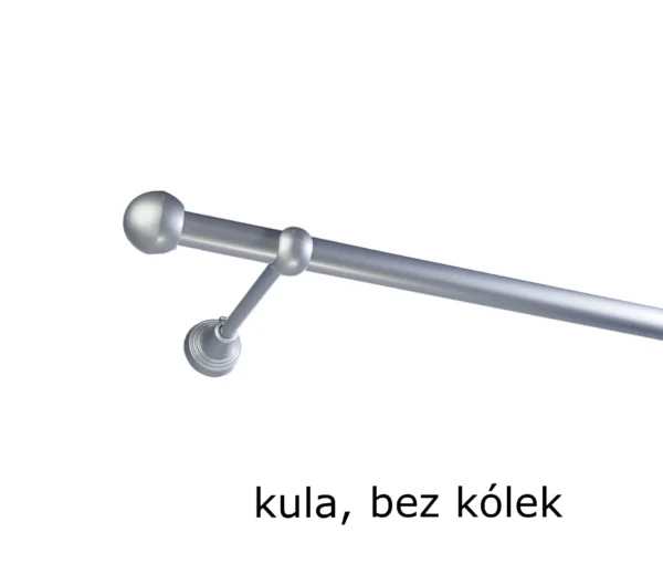 Karnisz Metalowy FI 19 Pojedynczy bez kółek 10 kolorów - obrazek 6