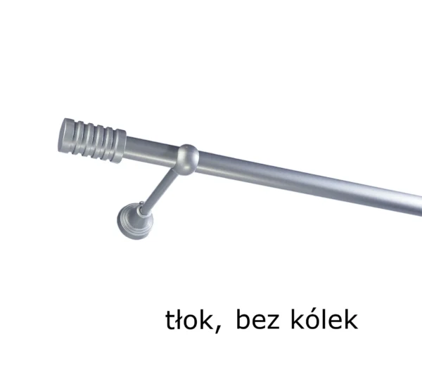 Karnisz Metalowy FI 19 Pojedynczy bez kółek 10 kolorów - obrazek 4