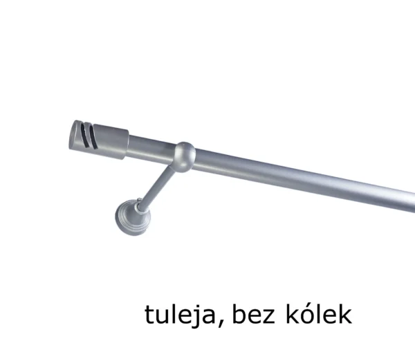 Karnisz Metalowy FI 19 Pojedynczy bez kółek 10 kolorów - obrazek 3