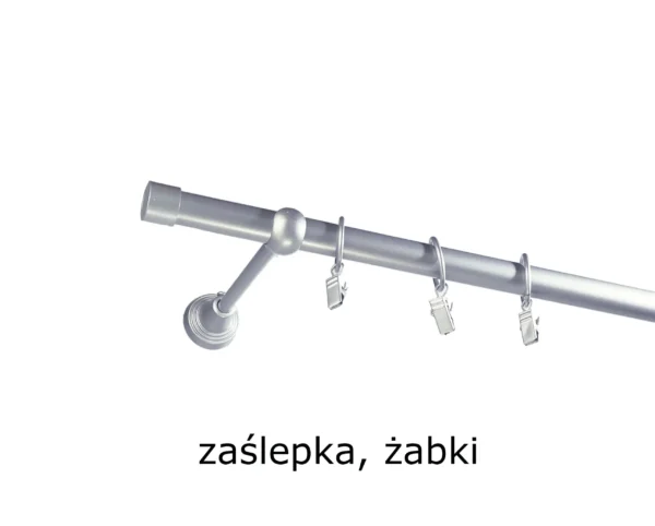 Karnisz Metalowy FI 19 Pojedynczy standard 10 kolorów - obrazek 25