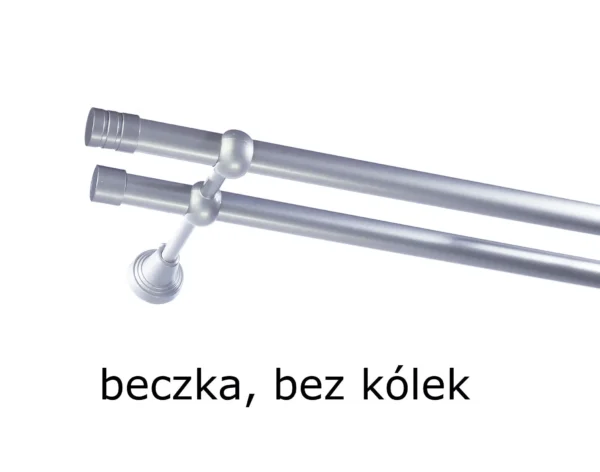 Karnisz Metalowy FI 19 Podwójny bez kółek 10 kolorów - obrazek 14