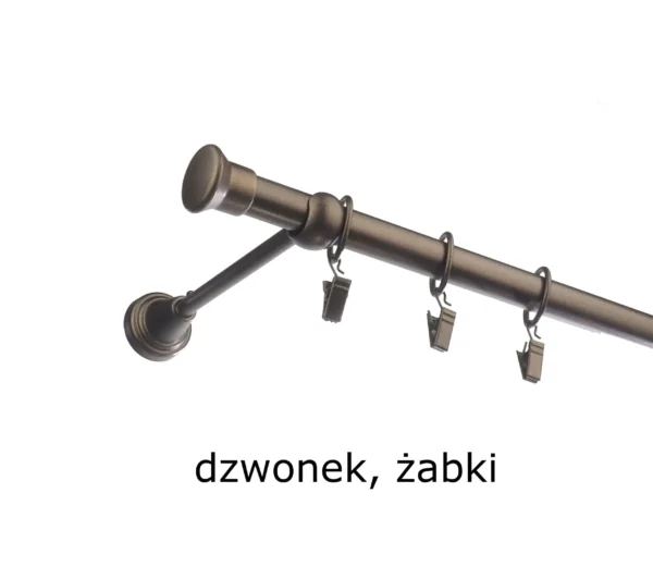 Karnisz Metalowy FI 19 Pojedynczy standard 10 kolorów - obrazek 29